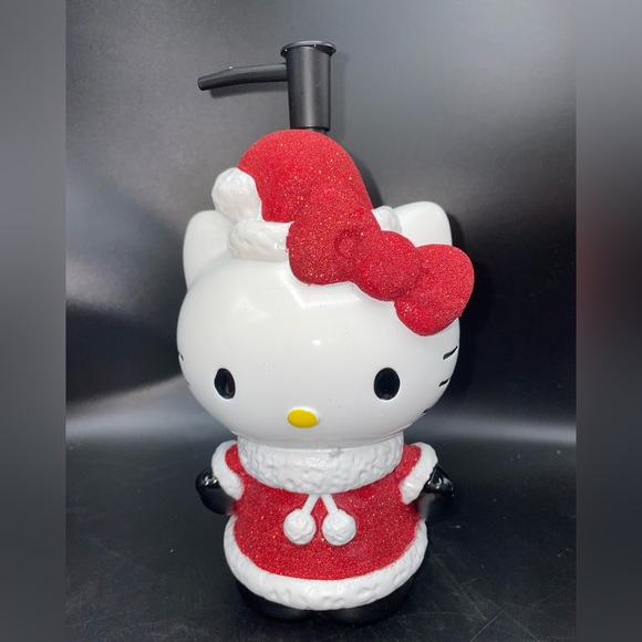 Hello Kitty Glittery Holiday Soap dispenser Set - Picture 6 of 8